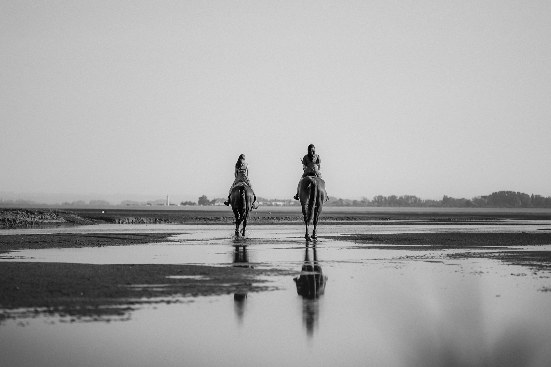 Portrait de couple en noir et blanc